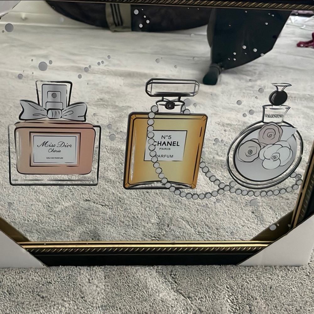 Chanel and Dior Perfume Art Mirror